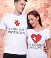 Partnerské trička - Puzzle chybějící kus (damské + pánské tričko)
