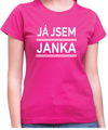 Dámské tričko - JÁ JSEM (jméno)