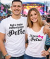 Partnerské trička Když se ztratím vraťte mě (Vlastní jméno) (dámské + pánské tričko)