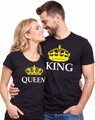 Pánské / dámské tričko KING - QUEEN (cena za 1ks)