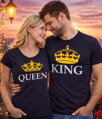 Pánské / dámské tričko KING - QUEEN (cena za 1ks)