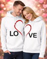 Partnerské mikiny LOVE (dámska+pánska mikina)