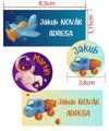 SADA Nažehlovacích jmenovek s vl. jménem (Magic Boy 34ks)