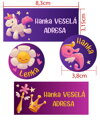 SADA Nažehlovacích jmenovek s vl. jménem (Magic Girl 34ks)