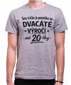Narozeninové tričko - 40-tka = Dvacáté výročí mé 20-tky