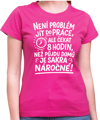 Vtipné tričko -Není problém jít do práce!