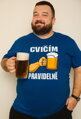 Tričko pro pivaře - Cvičím pravidelně
