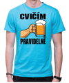 Tričko pro pivaře - Cvičím pravidelně