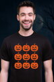 Tričko - 9 vyřezávaných dýní (Halloween)