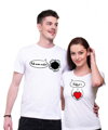 Partnerská trička - Ztracené srdce  (cena za 2ks)