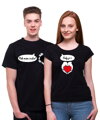 Partnerská trička - Ztracené srdce  (cena za 2ks)