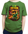 Tričko - 67 (six seven) Minecraft style 