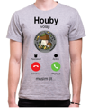 Houbařské tričko - Houby volají, musím jít...