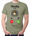Houbařské tričko - Houby volají, musím jít...