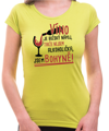 Vinařské tričko - Nejsem alkoholička, jsem bohyně!