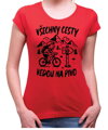 Cyklo pivní tričko - Všechny cesty vedou na Pivo