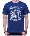 Cyklo pivní tričko - Všechny cesty vedou na Pivo