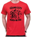 Cyklo pivní tričko - Všechny cesty vedou na Pivo