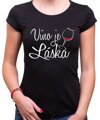 Vinařské tričko - Víno je láska