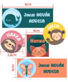 SADA Nažehlovacích jmenovek s vl. jménem (Zvířátka 36ks)
