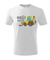 Dětské tričko - Bagr - Nerušit Pracuji!