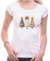 Vánoční tričko - Vánoční stromky