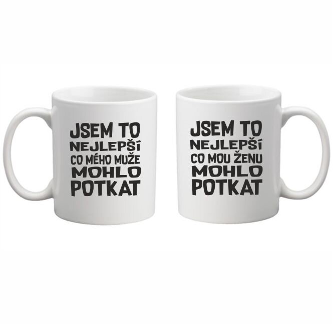 Sada 2 Hrnky Jsem To Nejlepsi Co Meho Muze Mou Zenu Mohlo