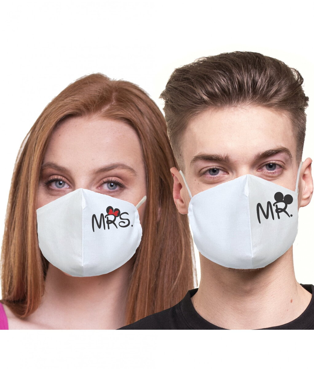 Partnerske Rousky S Potiskem Mr Mrs Mickey Fajntricko Cz