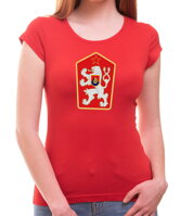 Kvalitné retro tričko z kolekcie slovenské československé motívy, vhodné aj na párty-Tričko - ČSSR znak