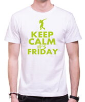 Originálne tričko pre milovníkov piatku a zábavy z kolekcie Keep calm-Tričko - KEEP CALM IT'S FRIDAY-zachovaj pokoj je piatok