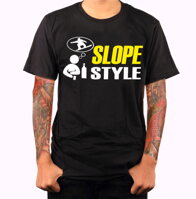 Vtipné tričko na párty pre vyznávačov alkoholu a snowboardingu -Tričko - SLOPE STYLE