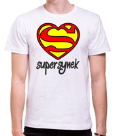 Srdíčkové originální tričko pro synka k narozeninám či jinému svátku jako dárek ze série film a seriál - Tričko Supersynek