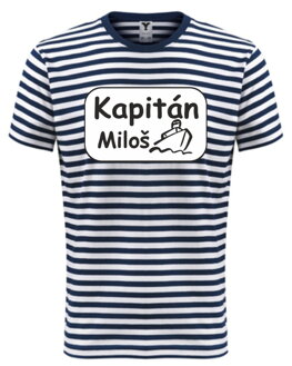 Tričko UNISEX - Kapitán + tvé jméno