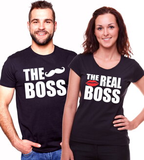Pánské / dámské tričko The Boss/The Real Boss