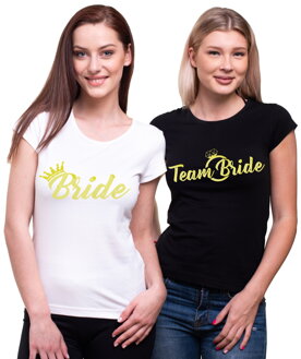 Trička Bride/Team Bride Gold