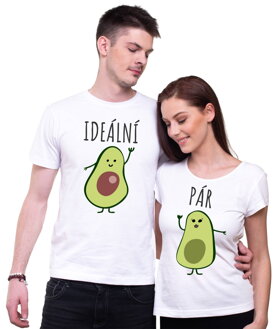 Partnerská trička - Ideální pár Avokádo  (damské + pánské tričko)