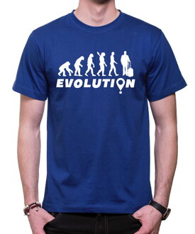 Tričko - Evoluce cestování