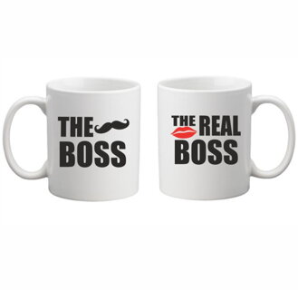 Sada: 2 hrnky - The Boss/The Real Boss