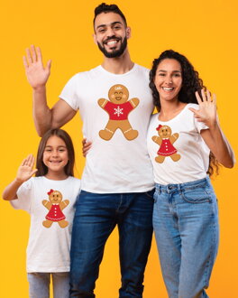 Vánoční rodinná trička - perníček (cena za 1ks)