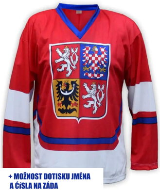 Hokejový dres - Česká republika -červený