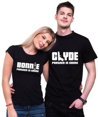 Partnerská trička - Bonnie a Clyde (dámske+pánske tričko)