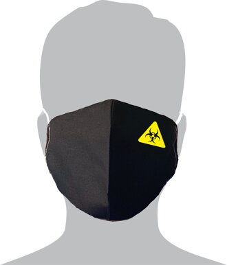 Ochranná rouška - Biohazard (Textilní černá)