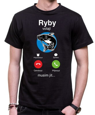 Rybářské tričko - Ryby volají Phone