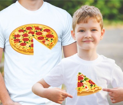 Rodinný pár triček - PIZZA  (cena za 2ks)