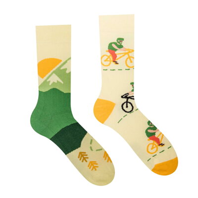 Veselé ponožky Cyklysta
