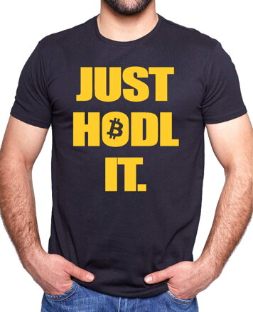 Krypto tričko - Just hodl it.