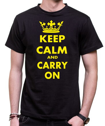 Tričko KEEP CALM AN CARRY ON