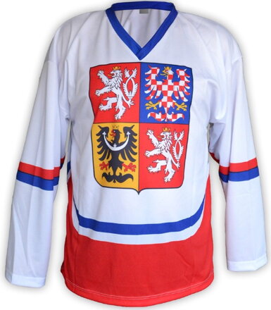 Hokejový dres - Česká republika - bílý