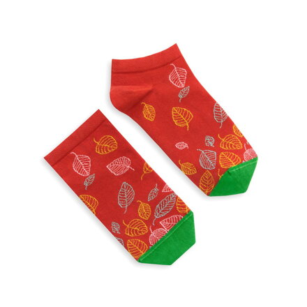 Ponožky - Listy podzim (kotníkové)
