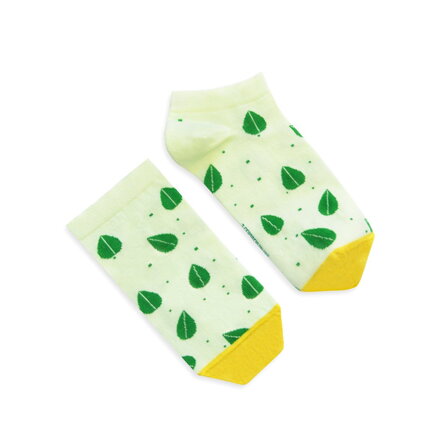 Ponožky - Listy zelene (kotníkové)